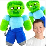 MINECRAFT PLUSZOWA MASKOTKA ZOMBIE STEVE ZOMBI POSTAĆ Z GRY PRZYTULANKA