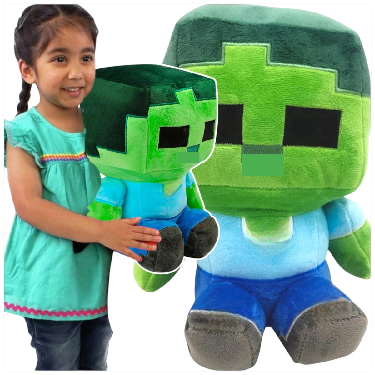 MINECRAFT - MEGA DUŻA MASKOTKA ZOMBIE XXL 35CM