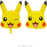 DUŻY BALON FOLIOWY POKEMON PIKACHU NA URODZINY DLA DZIECI DUŻY 74cm 