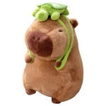 KAPIBARA PLUSZOWA MASKOTKA 25CM ZABAWKA Z PLECAKIEM ŻÓŁWIK MIĘKKA PLUSZAK 