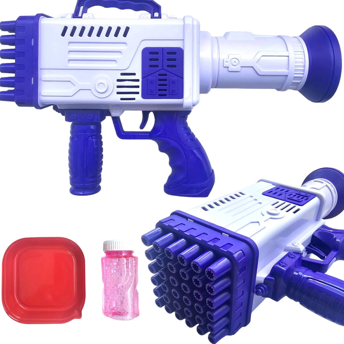 WYRZUTNIA DO BANIEK MYDLANYCH BAŃKI MYDLANE PISTOLET MEGA BAZOOKA + PŁYN