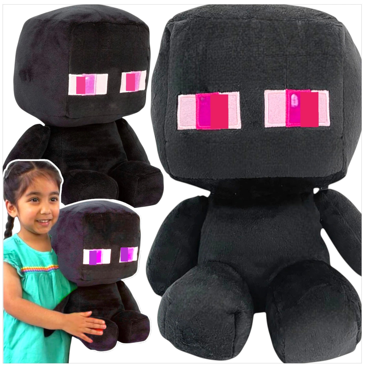 MEGA DUŻA MASKOTKA ENDERMAN Z GRY MINECRAFT DUŻA PRZYTYULANKA PLUSZAK XXL