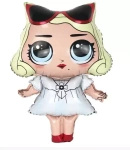 BALON LOL SURPRISE FOLIOWY POMPOWANY HELEM DUŻY NA URODZINY IMPREZĘ 78cm