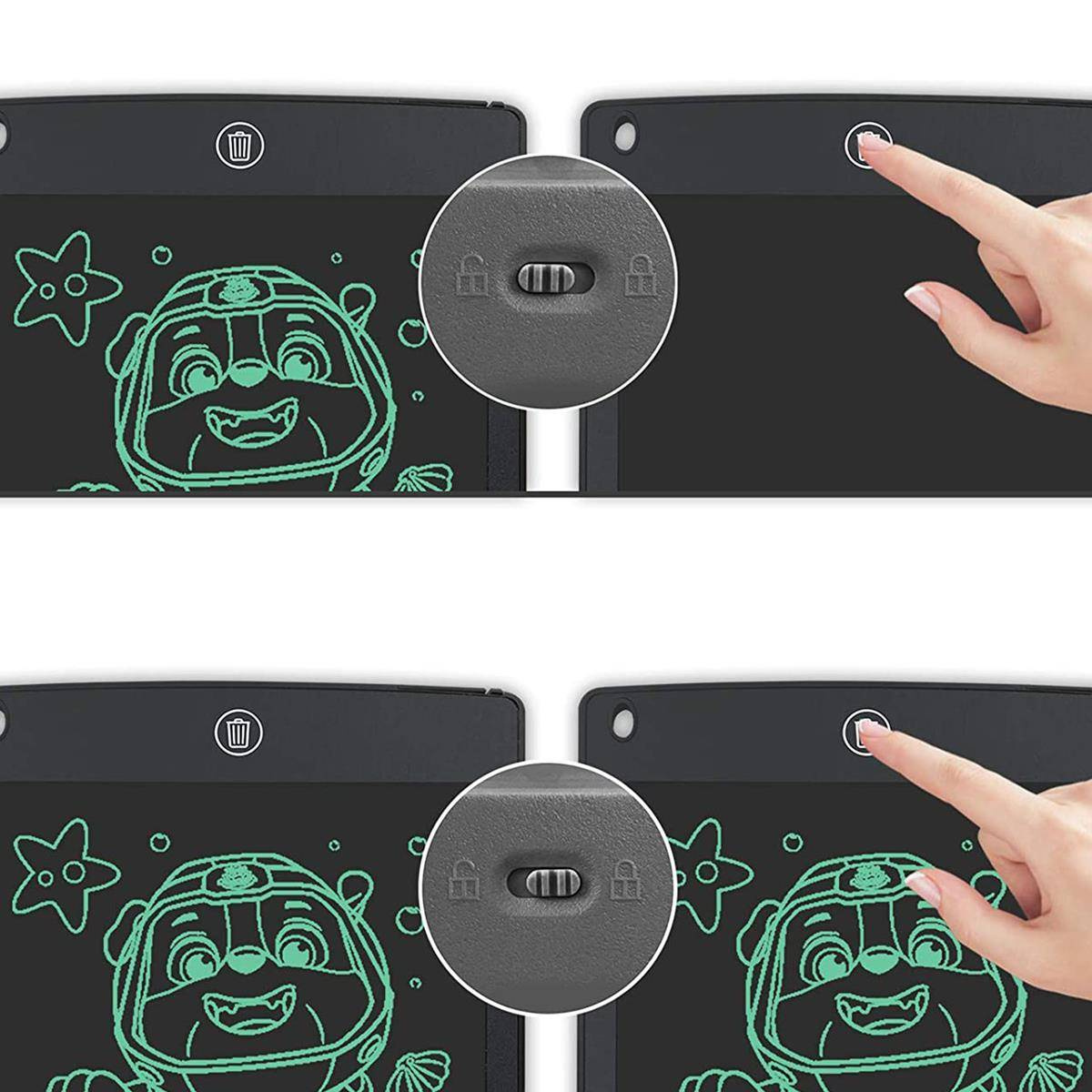 MEGA ZNIKOPIS DLA DZIECI TABLET GRAFICZNY DO RYSOWANIA 12 CALI DUŻY 12''