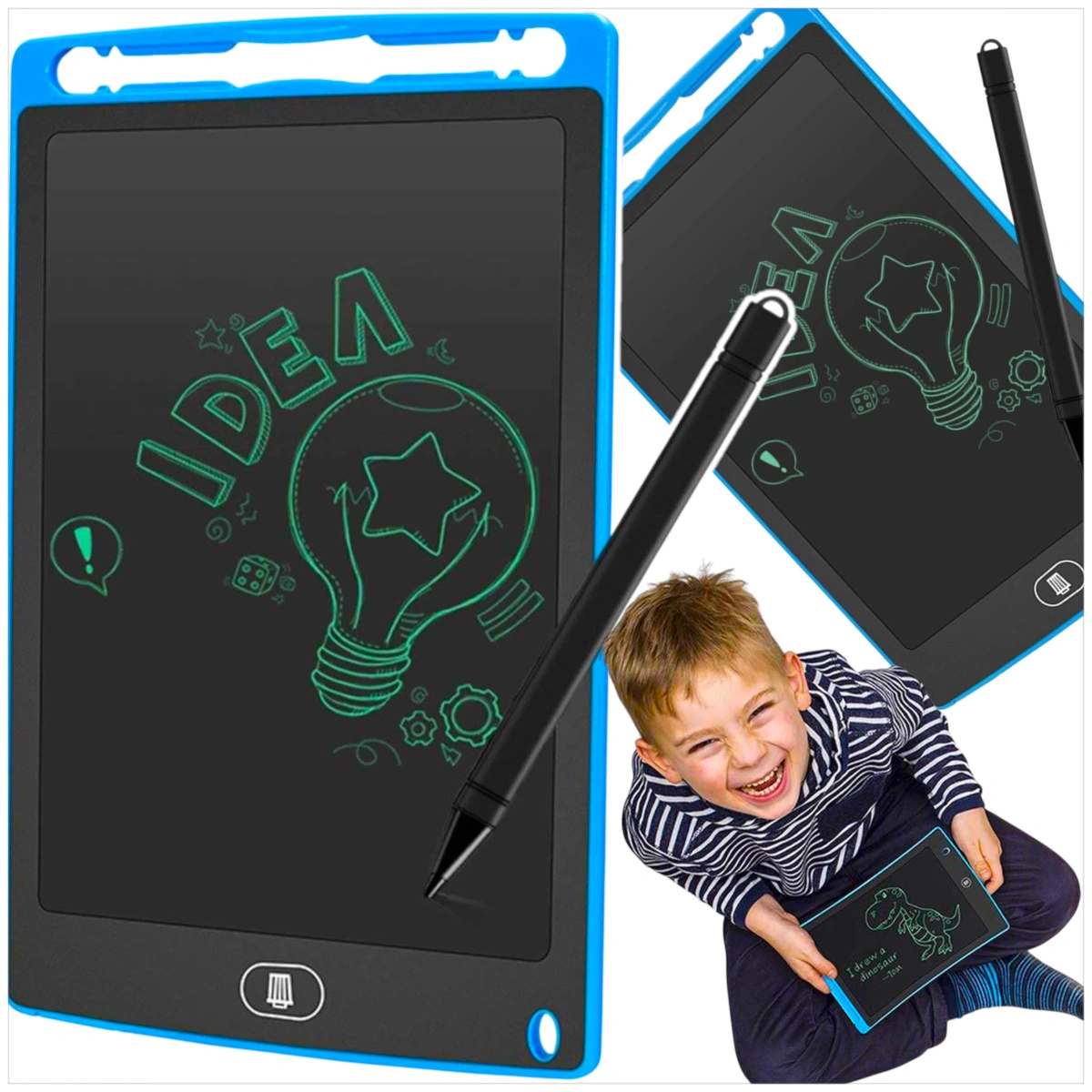 MEGA ZNIKOPIS DLA DZIECI TABLET GRAFICZNY DO RYSOWANIA 12 CALI DUŻY 12''