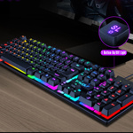 ZESTAW GAMINGOWY  PODŚWIETLANA KLAWIATURA  MYSZ RGB USB SZYBKOŚĆ I KONTROLA