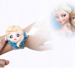 ZEGAREK Z PROJEKTOREM DLA DZIEWCZYNKI KRAINA LODU ELSA FROZEN WYŚWIETLA 3D