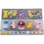 POKEMON ZESTAW FIGUREK 5w1 POKEBALL KULA FIGURKI FIGURKA 4 SZTUKI PIKACHU