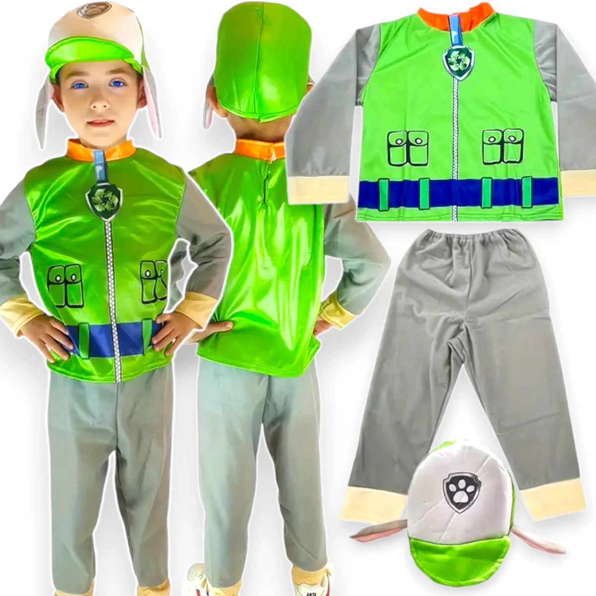 PSI PATROL STRÓJ ROCKY PRZEBRANIE KOSTIUM NA IMPREZĘ 3w1 rozmiar S 98-110