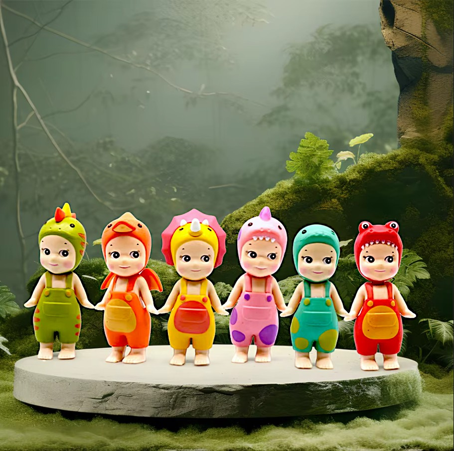 LALKA MINI FIGURKA KOLEKCJONERSKA SONNY ANGEL DINOZAURY LALECZKA NA TELEFON