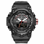 MODNY MĘSKI SPORTOWY ZEGAREK SMAEL STOPER BUDZIK MOCNY WODOODPORNY KOLORY