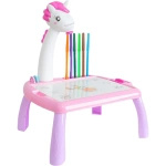 MAGICZNY STOLIK DO RYSOWANIA Z PROJEKTOREM TABLICA DUŻA ŚWIECI STÓŁ BIURKO