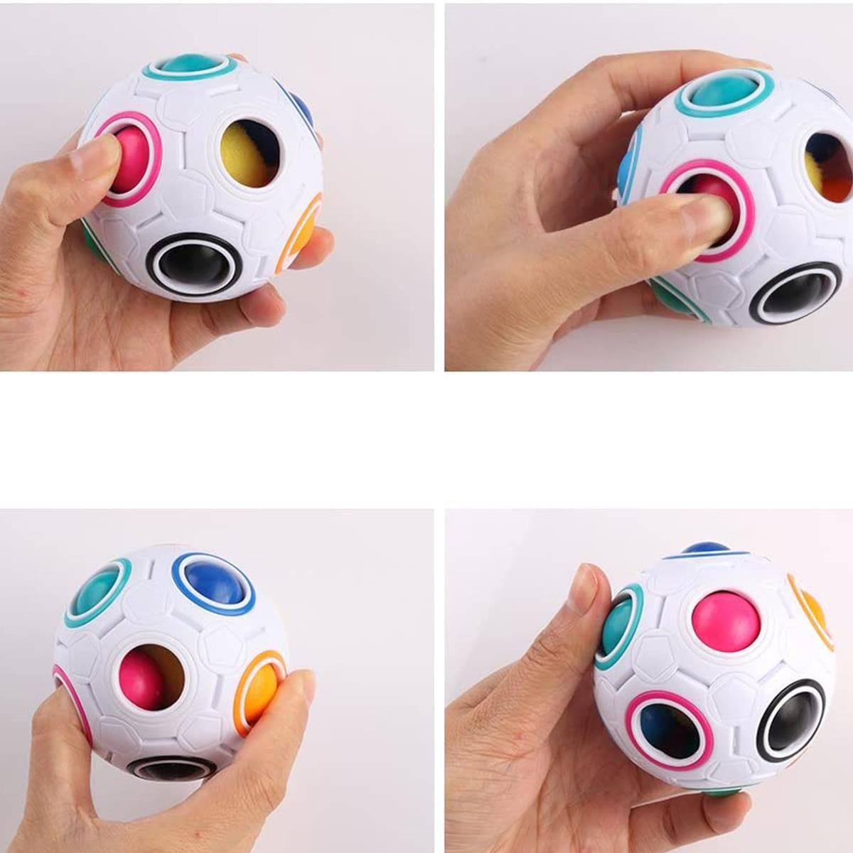 FIDGET MAGICZNA PIŁKA ANTYSTRESOWA KULKA KOLOROWA GNIOTEK SENSORYCZNY 