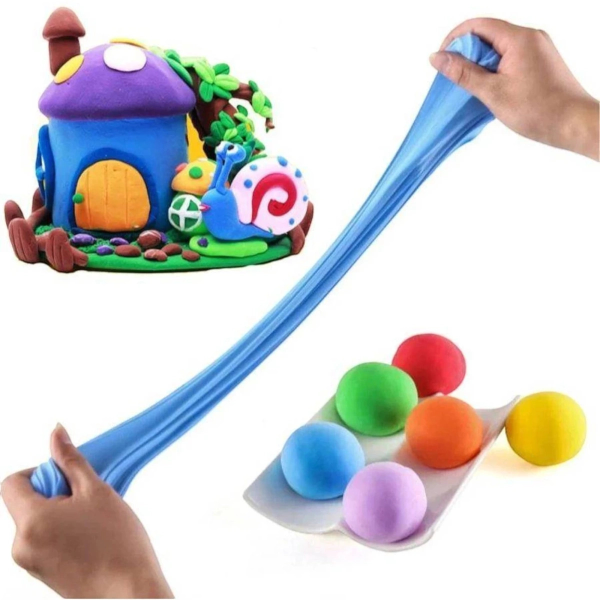 Super Clay Magiczna Piankolina Sensoryczna 48 sztuk