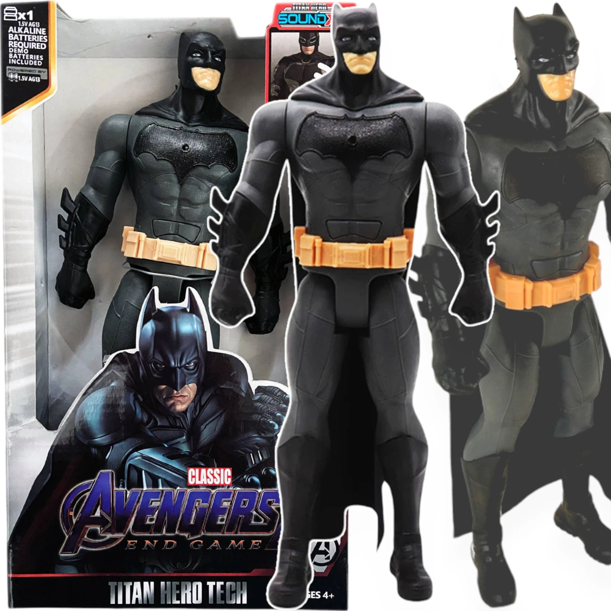 BATMAN DC 30cm INTERAKTYWNA DUŻA FIGURKA RUCHOMA DŹWIĘK RUSZA SIĘ AVENGERS
