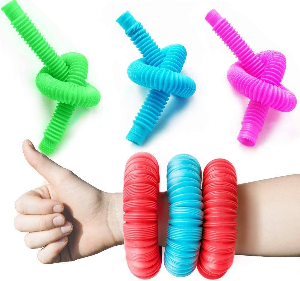 RURKA RURKI RURY SENSORYCZNE ANTYSTRESOWE TUBA ZABAWKA SENSORYCZNA GNIOTEK