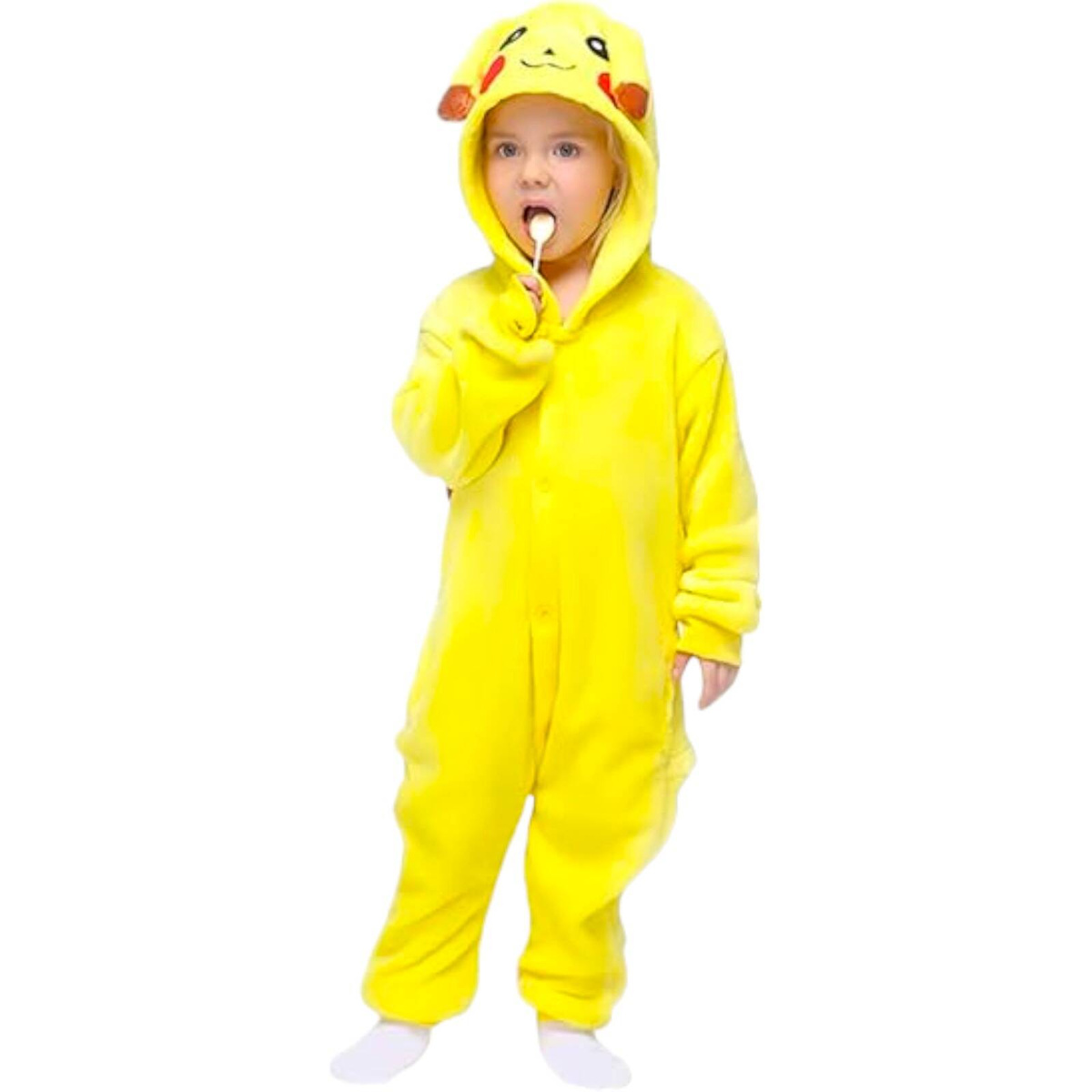 PIKACHU STRÓJ KOSTIUM PRZEBRANIE KIGURUMI PIDŻAMA DLA DZIECI rozmiar L 130