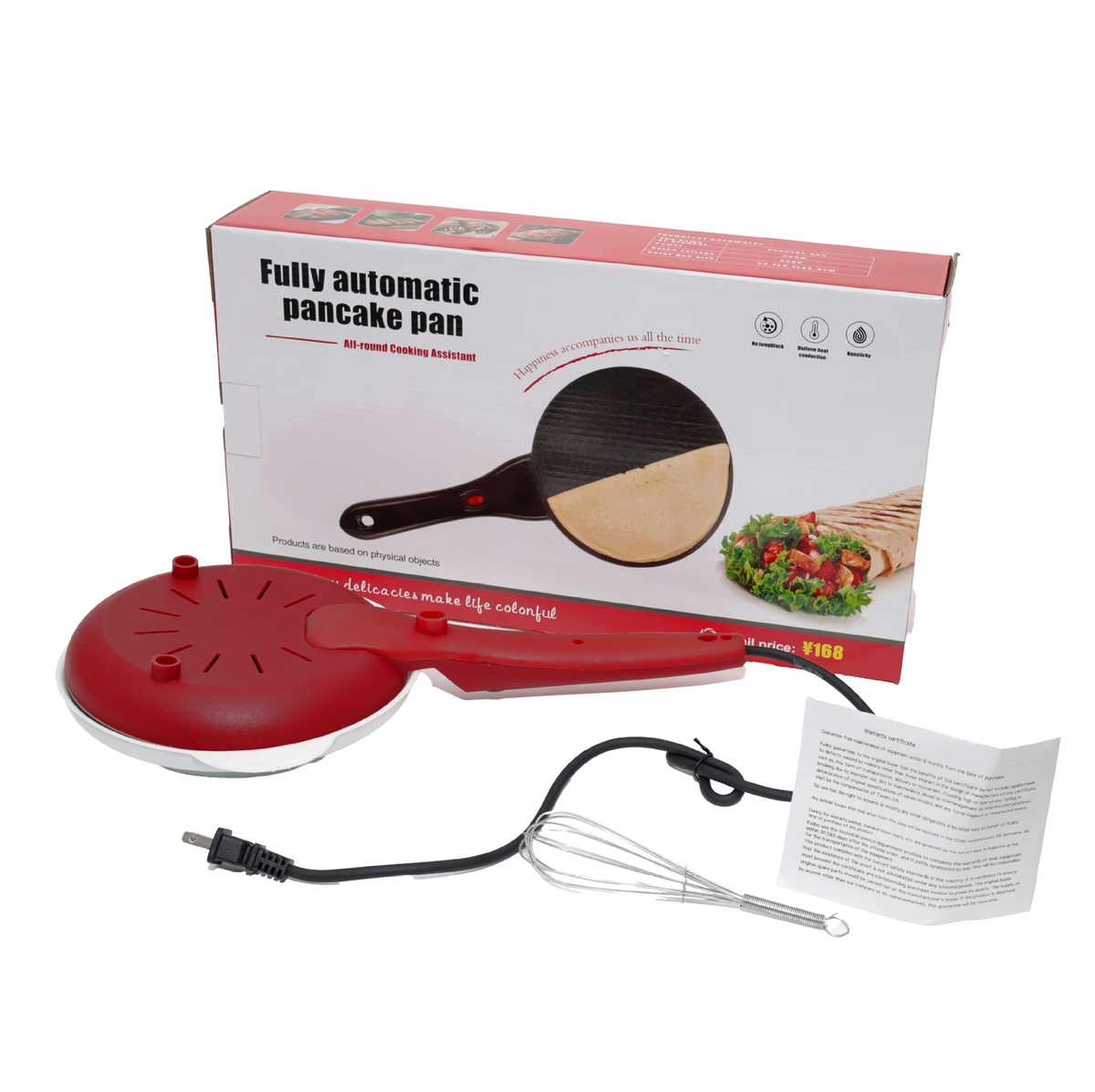 NALEŚNIKARKA ELEKTRYCZNA SZYBKA PATELNIA DO NALEŚNIKÓW BEZ UŻYCIA TŁUSZCZU