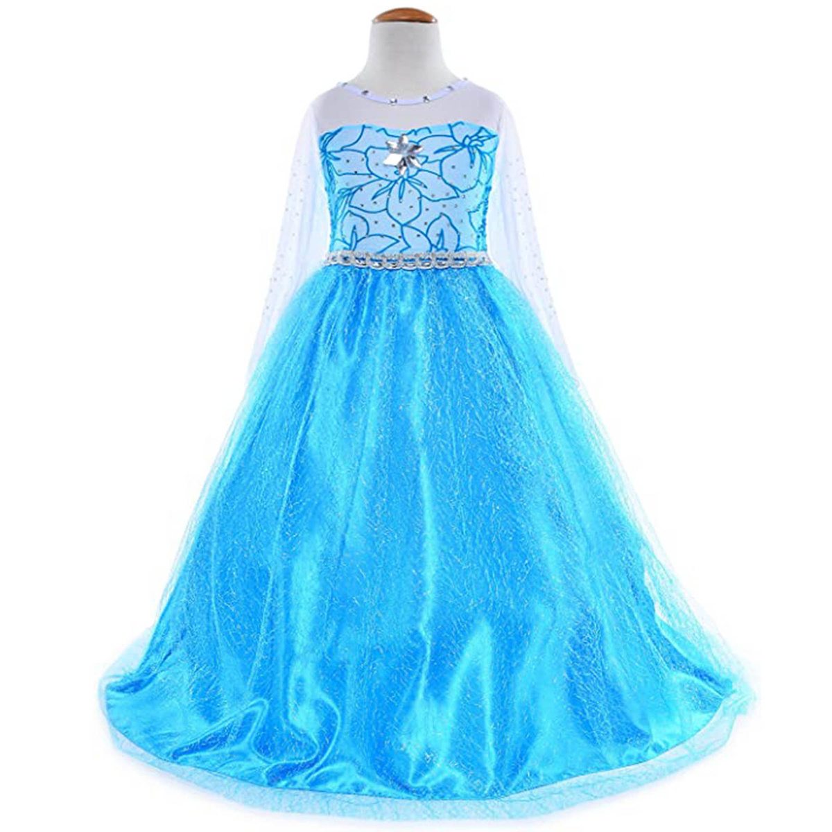 ELSA STRÓJ NA BAL SUKIENKA DŁUGA PRZEBRANIE DLA DZIEWCZYNKI KRAINA LODU