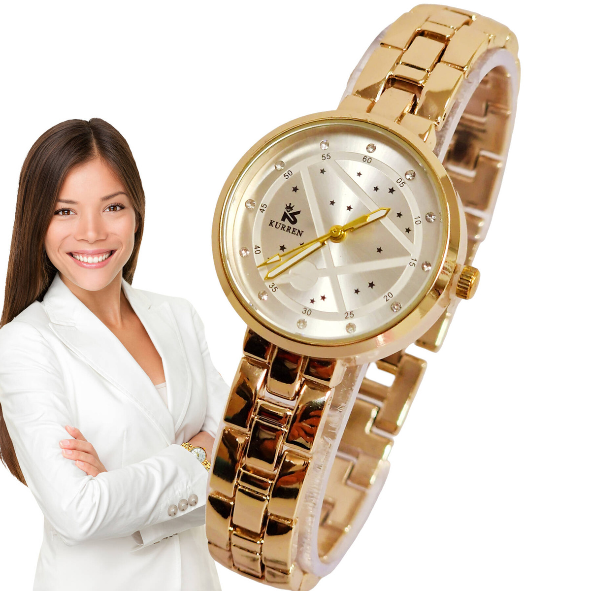 Kurren Złoty Zegarek Damski Synonim Elegancji i Precyzji Idealny na Prezent