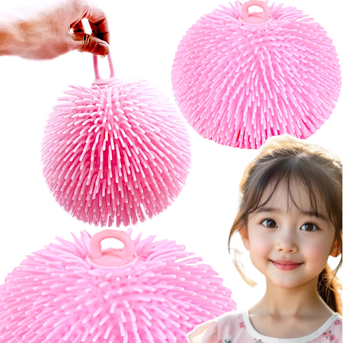 GNIOTEK SQUISHY ŚWIECĄCA PIŁKA ANTYSTRESOWA ZABAWKA SENSORYCZNA DLA DZIECI