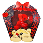 ZESTAW 4w1 PREZENT DLA ZAKOCHANYCH GIFTBOX DLA UKOCHANEJ NA WALENTYNKI MIŚ