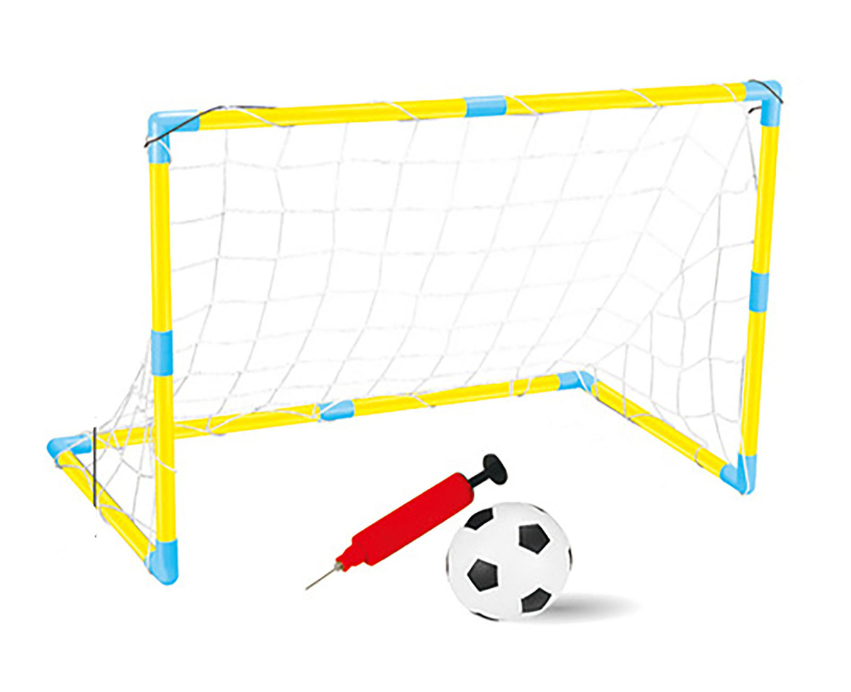 BRAMKA PIŁKARSKA DLA DZIECI ZESTAW TRENINGOWY PIŁKA NOŻNA POMPKA + PIŁKA 