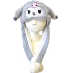 CZAPKA Z RUCHOMYMI USZAMI ZIMOWA KUROMI ŁAPKI RUCHOME USZY ŚWIECĄCE ŚWIECI