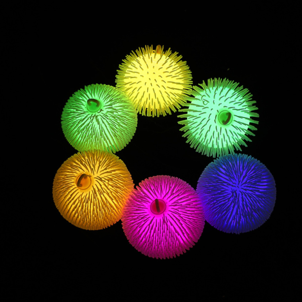 GNIOTEK SQUISHY ŚWIECĄCA PIŁKA ANTYSTRESOWA ZABAWKA SENSORYCZNA DLA DZIECI