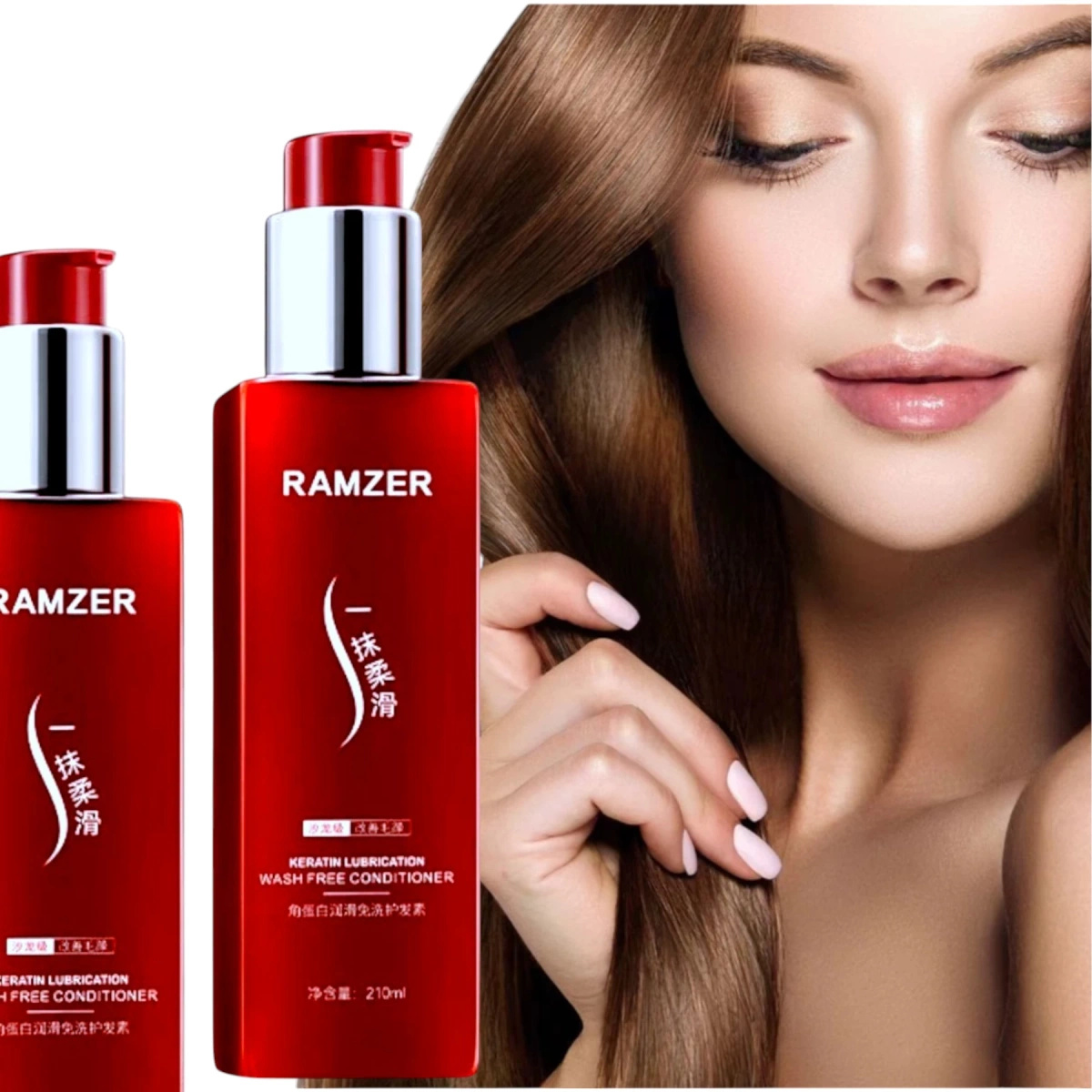 RAMZER KERATYNOWA ODŻYWKA DO WŁOSÓW BEZ SPŁUKIWANIA 210ml REGENERACJA BLASK