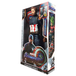 KAPITAN AMERYKA FIGURKA DUŻA RUCHOMA + TARCZA AVENGERS ŚWIECI DŹWIĘK 30CM
