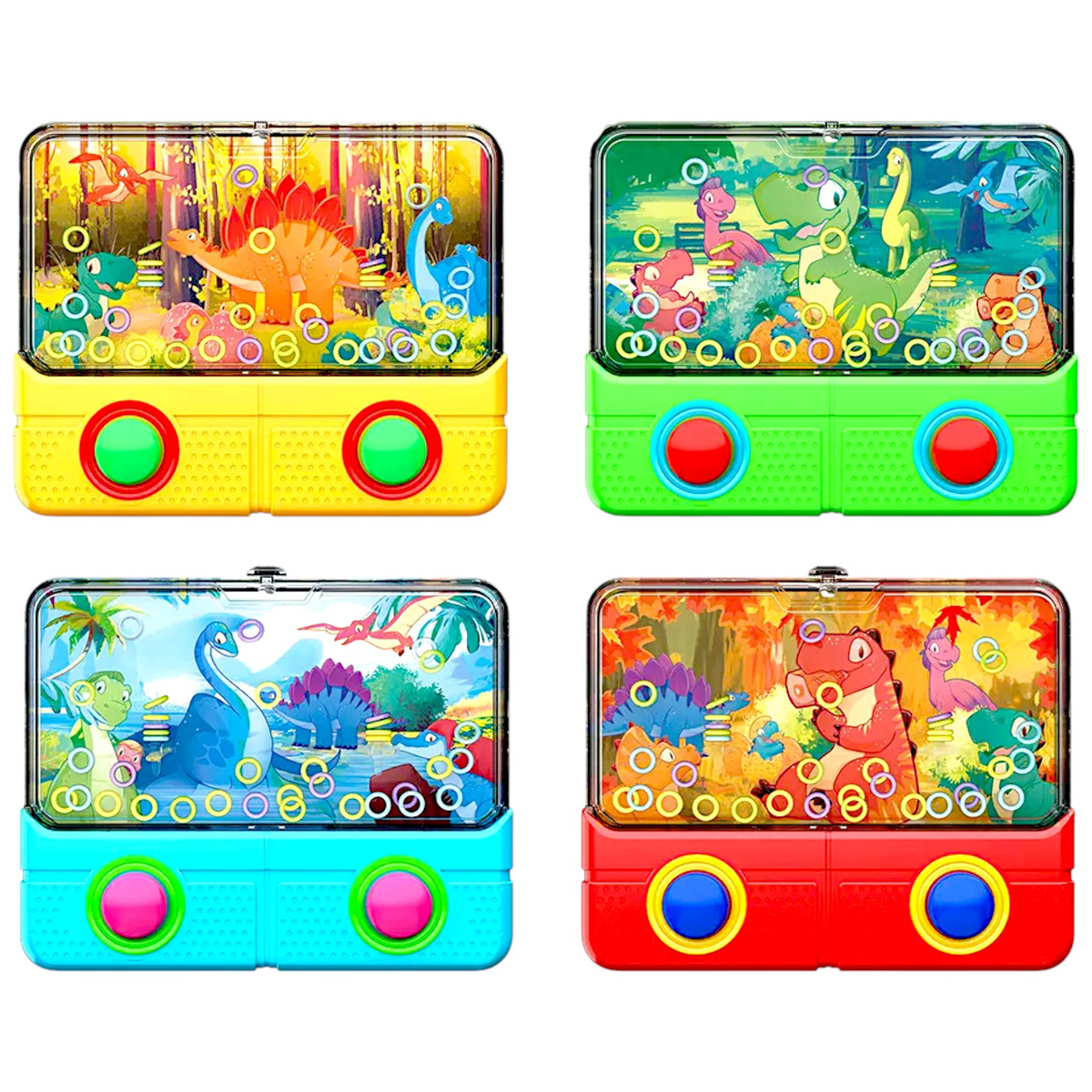 GRA ZRĘCZNOŚCIOWA DLA DZIECI GIERKA WODNA KONSOLA PAD DINOZAURY WATER GAME 