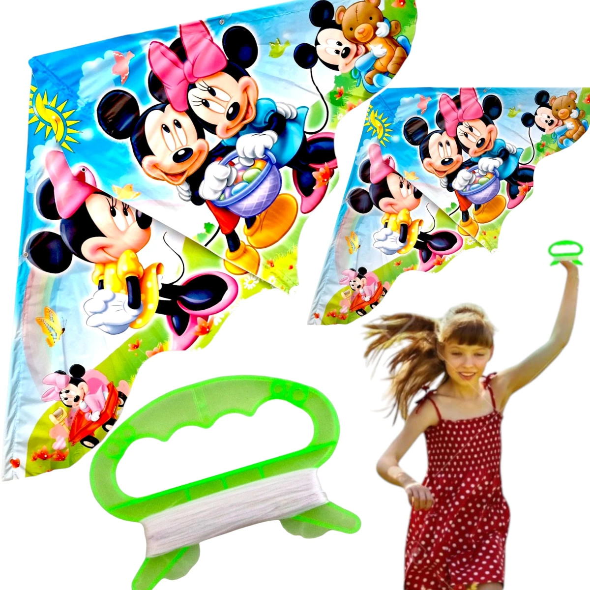 DUŻY LATAWIEC DLA DZIECI MYSZKA MINNIE 120x60 CM LEKKI IDEALNY DO ZABAWY