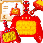 GRA ELEKTRONICZNA ZRĘCZNOŚCIOWA POP IT KONSOLA PUSH SPIDERMAN 80 POZIOMÓW !