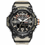 MODNY MĘSKI SPORTOWY ZEGAREK SMAEL STOPER BUDZIK MOCNY WODOODPORNY KOLORY
