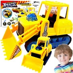 SPYCHACZ BULDOŻER KOPARKA ŚWIECI DŹWIĘK JEŹDZI MASZYNA BUDOWLANA DLA DZIECI