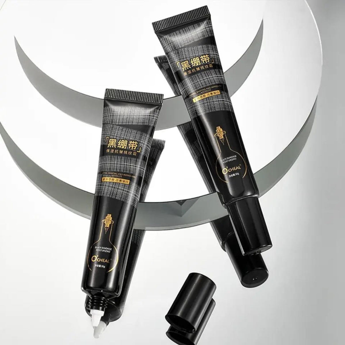 KREM POD OCZY - DO TWARZY CZARNY BANDAŻ ŻELAZKO NA ZMARSZCZKI 30g