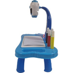 TABLICA DO RYSOWANIA PROJEKTOR STOLIK ŚWIATŁO DŹWIĘK 32 OBRAZKI BIURKO AKC