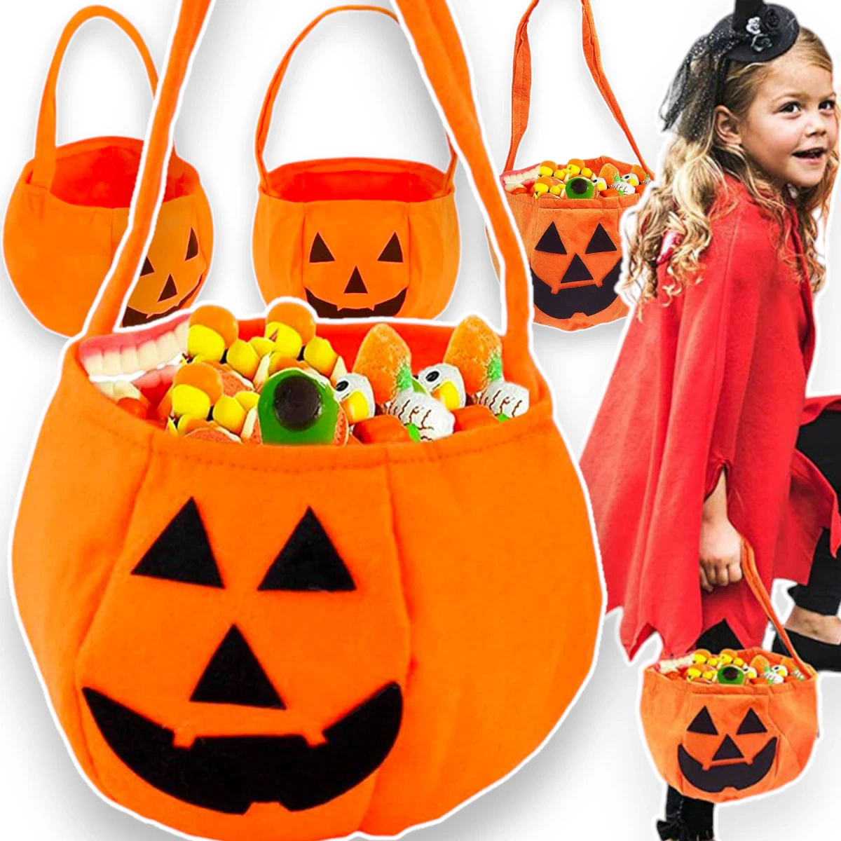 TOREBKA HALLOWEEN NA CUKIERKI WOREK DYNIA TORBA