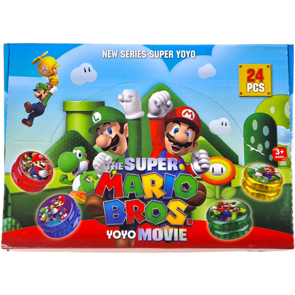 JOJO ŚWIECĄCE YOYO ŚWIECI SUPER MARIO ZABAWKA ZRĘCZNOŚCIOWA DLA DZIECI LED