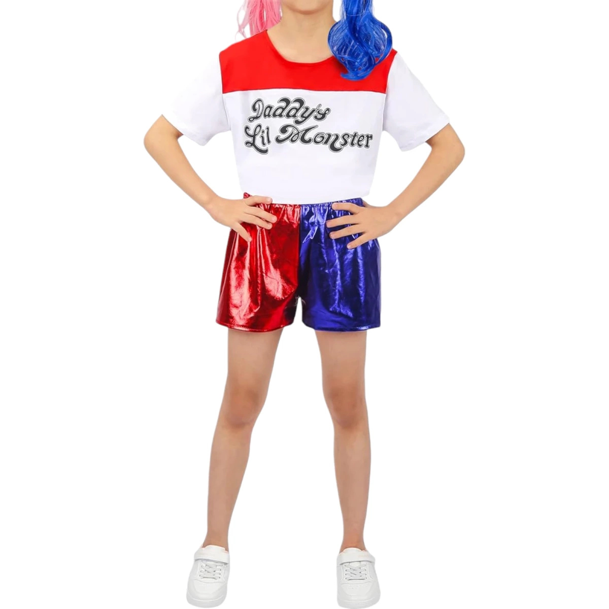 STRÓJ HARLEY QUINN DLA DZIEWCZYNKI NASTOLATKI PRZEBRANIE NA BAL KOSTIUM XL