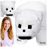MINECRAFT DUŻA MASKOTKA Z GRY NIEDŹWIEDŹ POLARNY PLUSZOWA FIGURKA BIAŁY MIŚ