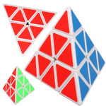 KOSTKA PYRAMINX PIRAMIDA 3X3 TRÓJKĄT UKŁADANKA LOGICZNA EDUKACYJNA 