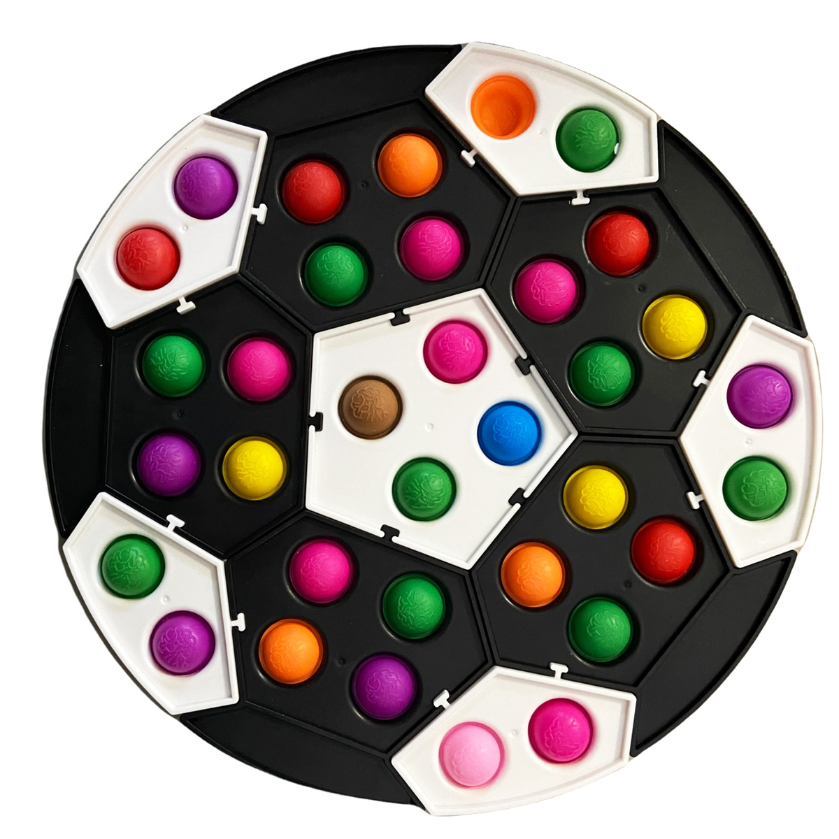 POP IT PUZZLE UKŁADANKA LOGICZNA EDUKACYJNA PIŁKA NOŻNA PUSH BUBBLE BĄBELKI