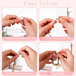 Zestaw do Robienia Bransoletek Koraliki Biżuterii Prezent Zawieszki Kuferek