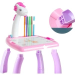 MAGICZNY STOLIK DO RYSOWANIA Z PROJEKTOREM TABLICA DUŻA ŚWIECI STÓŁ BIURKO