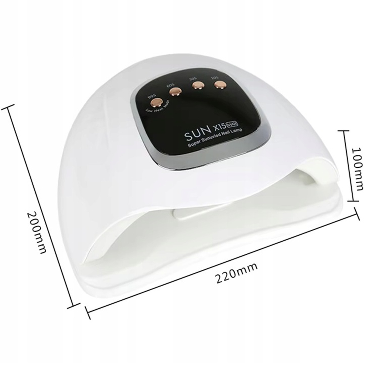 LAMPA DO PAZNOKCI UV LED 280W DO HYBRYD ŻELI MOCNA HYBRYDY SUN X15 MAX