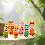 LALKA MINI FIGURKA KOLEKCJONERSKA SONNY ANGEL DINOZAURY LALECZKA NA TELEFON