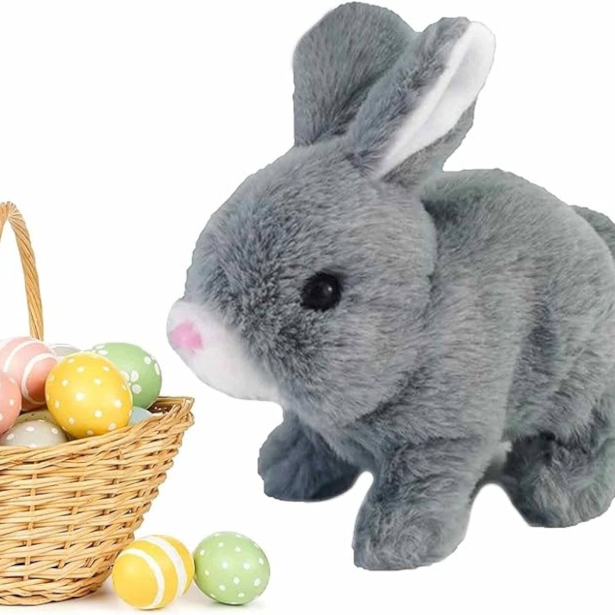 INTERAKTYWNY KRÓLIK KRÓLICZEK Z MARCHEWKĄ CHODZI RUSZA USZAMI NOSKIEM KICA