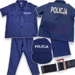 PRZEBRANIE DLA CHŁOPCA POLICJANT STRÓJ POLICJA KOSTIUM NA BAL CZAPKA 4w1